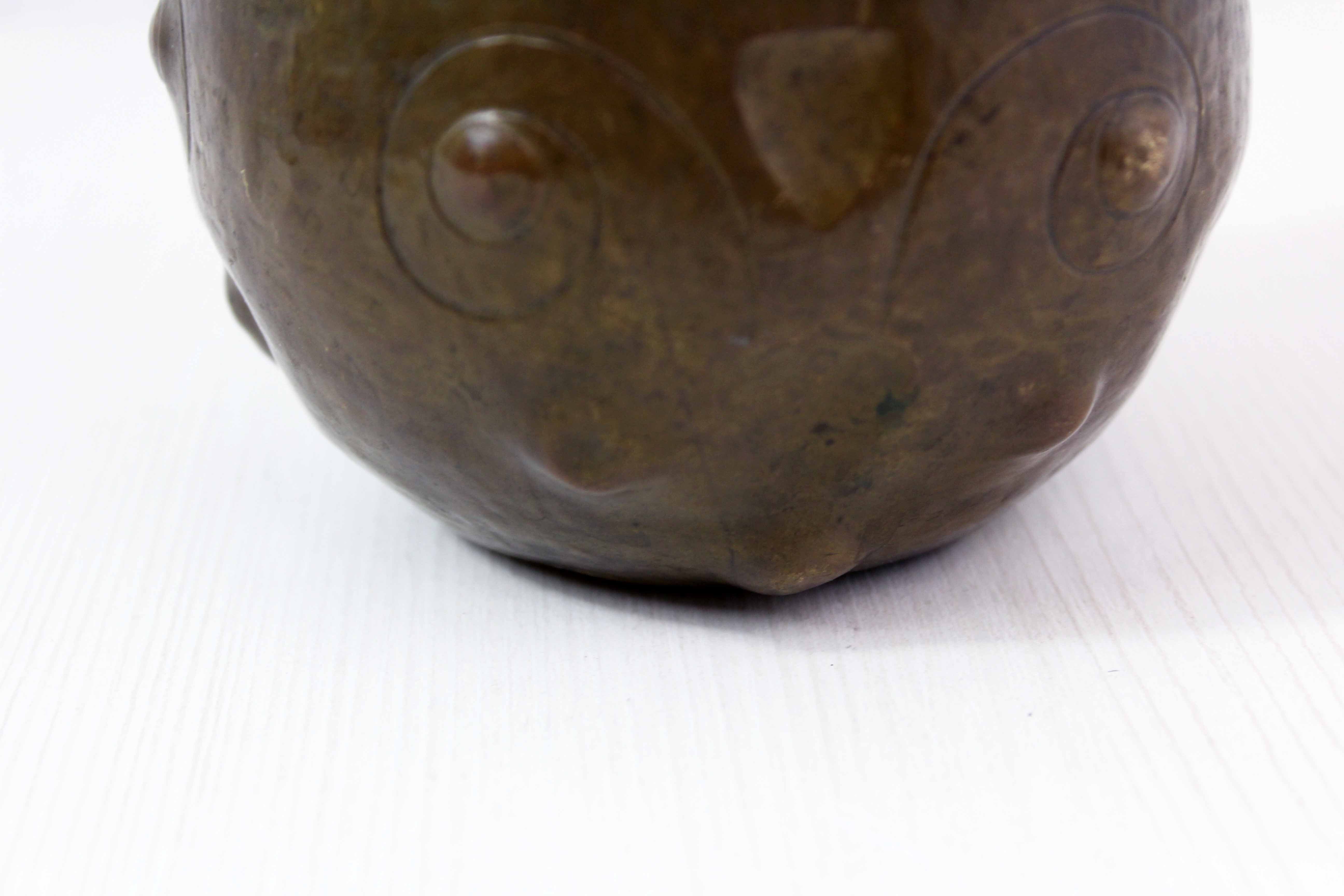 Art deco copper vase