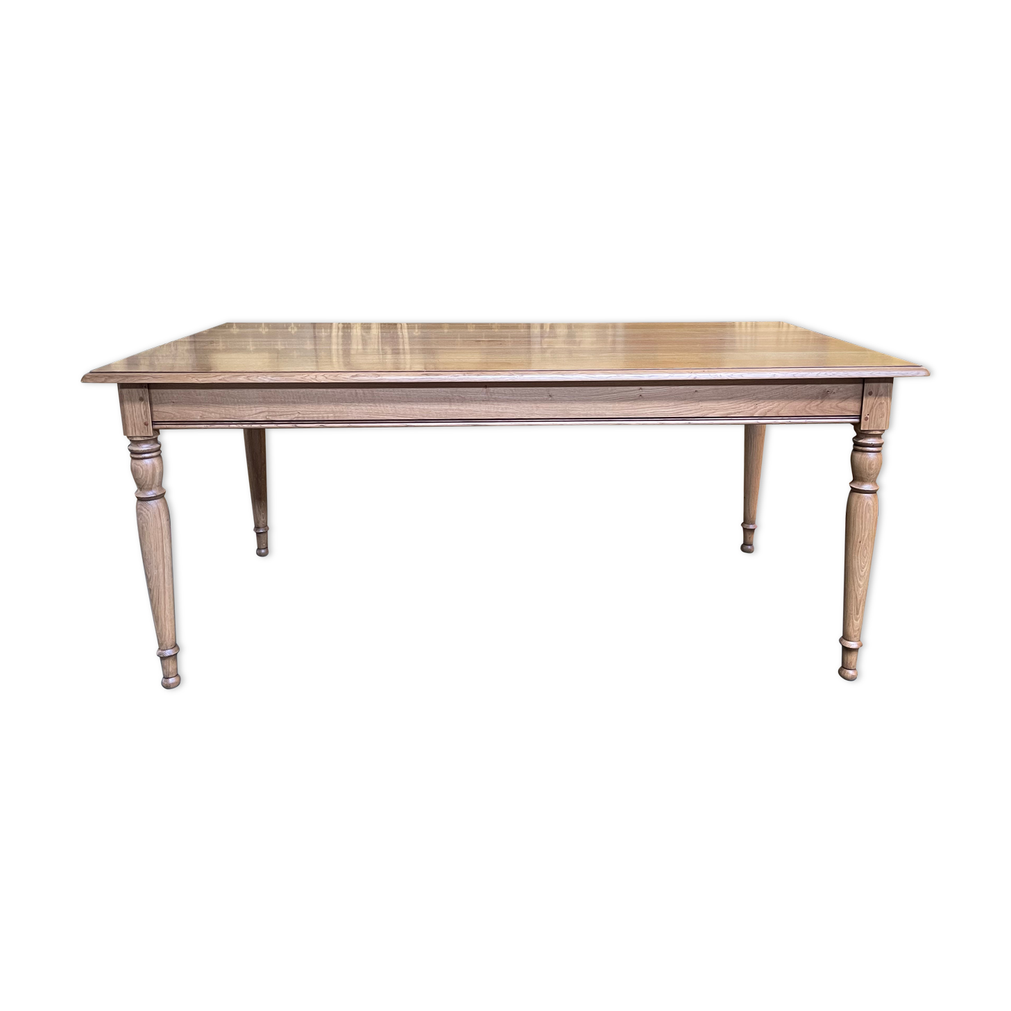 Solid oak farmhouse table Louis Philippe