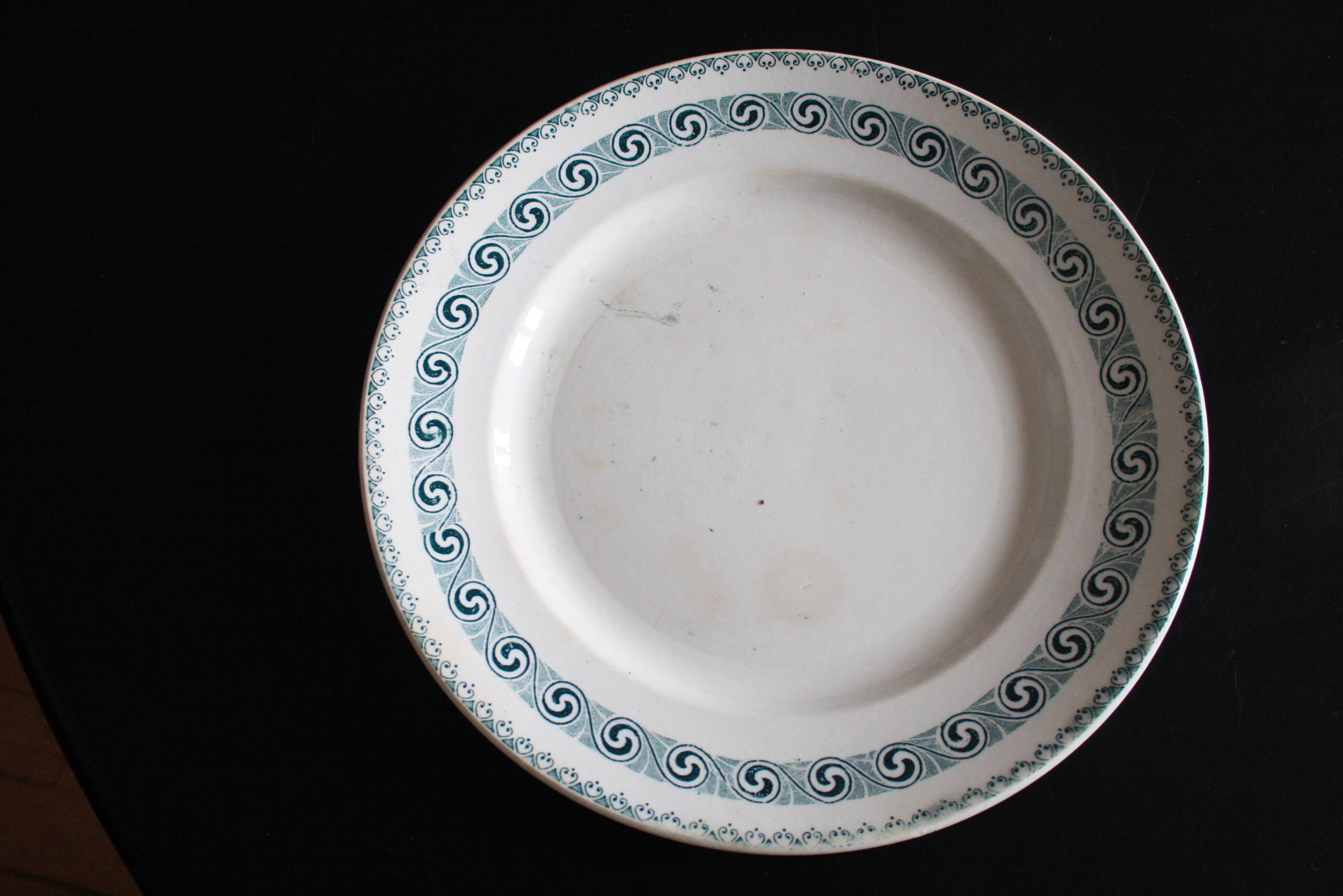 Set of 5 ironstone plates Moulin des Loups & Hamage