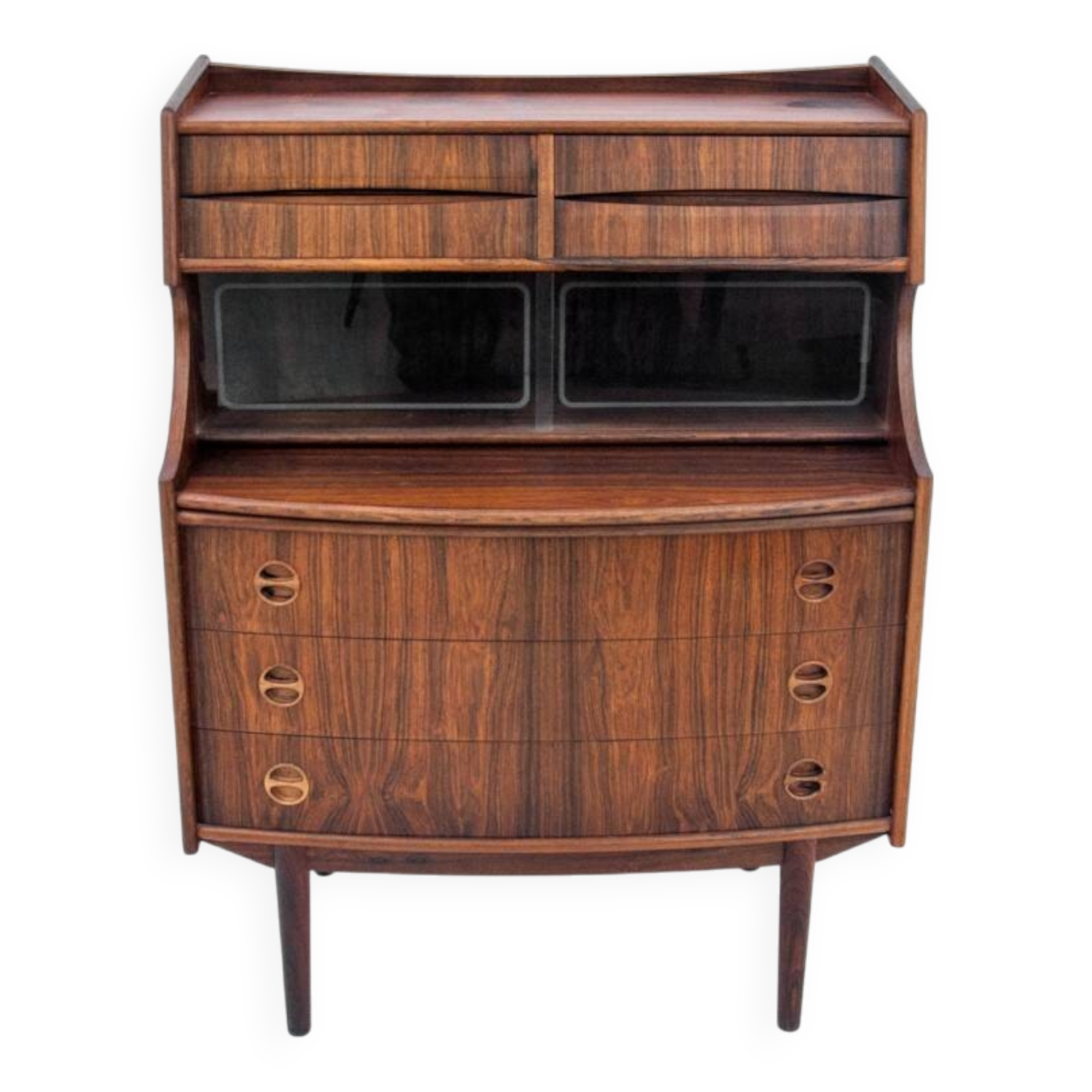 Rosewood writing desk, G. Falsig, Møbelfabrik Holstebro, 1960s