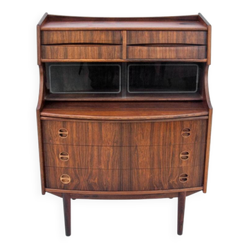 Rosewood writing desk, G. Falsig, Møbelfabrik Holstebro, 1960s