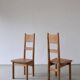 2 solid pine chairs | Roland Wilhelmsson for Karl Andersson & Söner | Sweden | 1960s