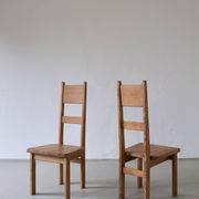 2 solid pine chairs | Roland Wilhelmsson for Karl Andersson & Söner | Sweden | 1960s
