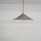 Silver and copper colored pendant light, 1970's