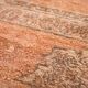Large Vintage Moroccan Rug 203 x 376 cm, Peach Berber Wool Rug Handmade