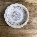 Deep iron earthenware plate Digoin Sarreguemines, "Cordoue" service