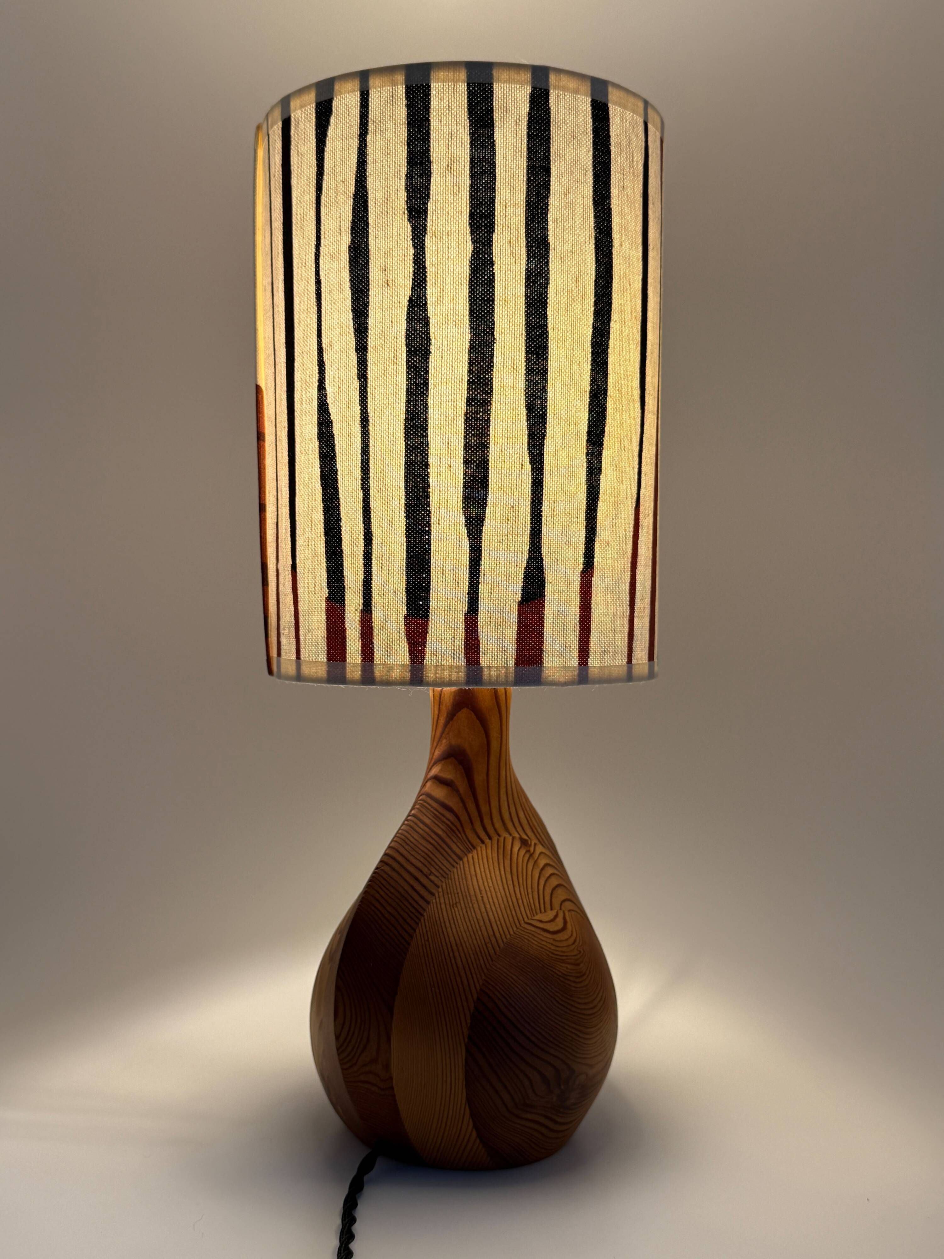 Scandinavian lamp • Custom lampshade • Mid Century