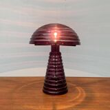 Postmodern glass mushroom table lamp, Italy