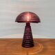 Lampe de table en verre champignon postmoderne, Italie