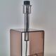 Mid-century smokey brown acrylic glass and chrome table lamp, 1970s