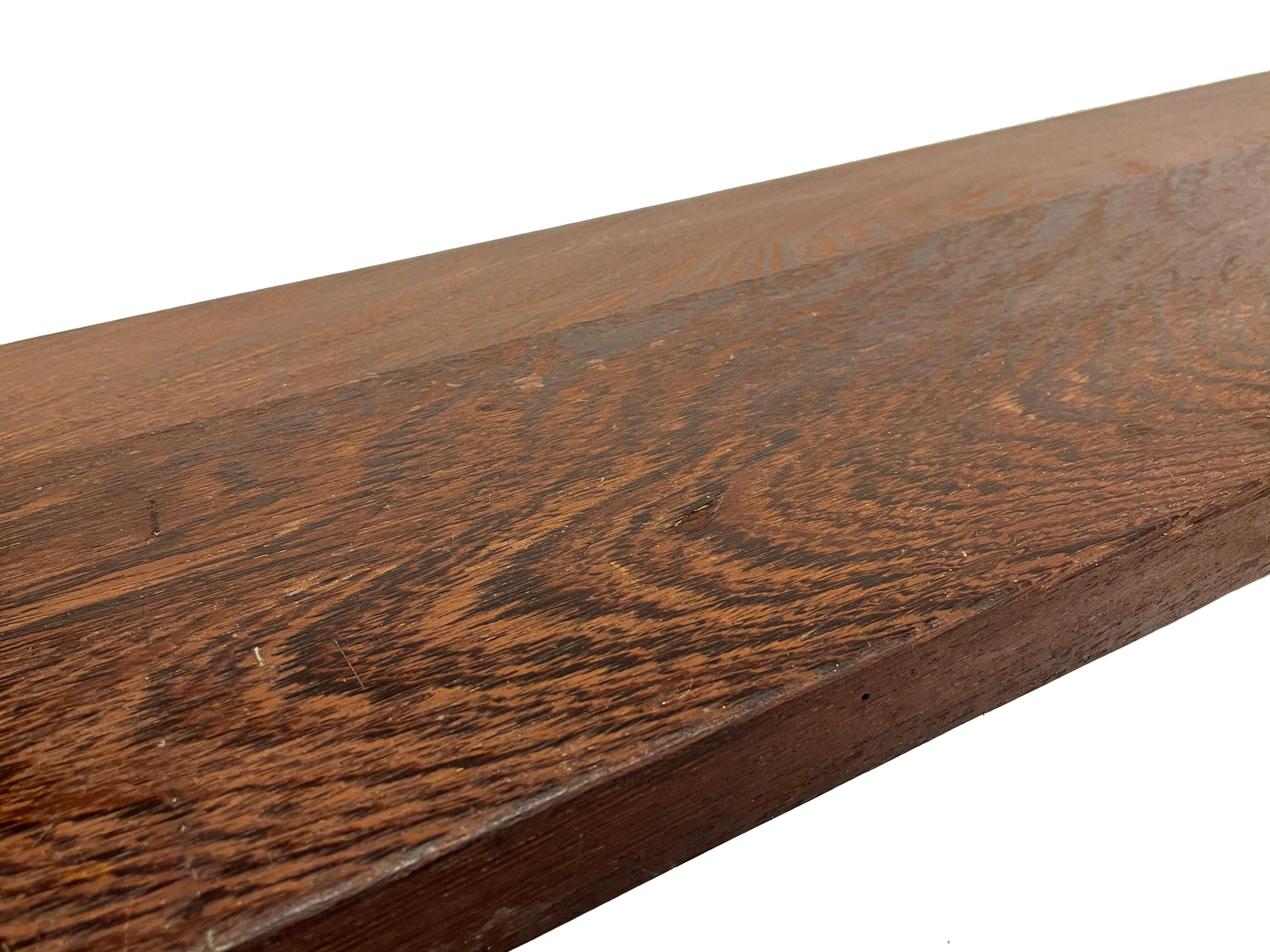 Minimalist vintage sofa design in wengé wood small solid bench