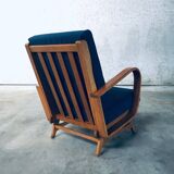 Mid-Century Modern Bentwood Lounge Chairs, Belgium, 1950s, Set of 2