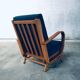 Mid-Century Modern Bentwood Lounge Chairs, Belgium, 1950s, Set of 2