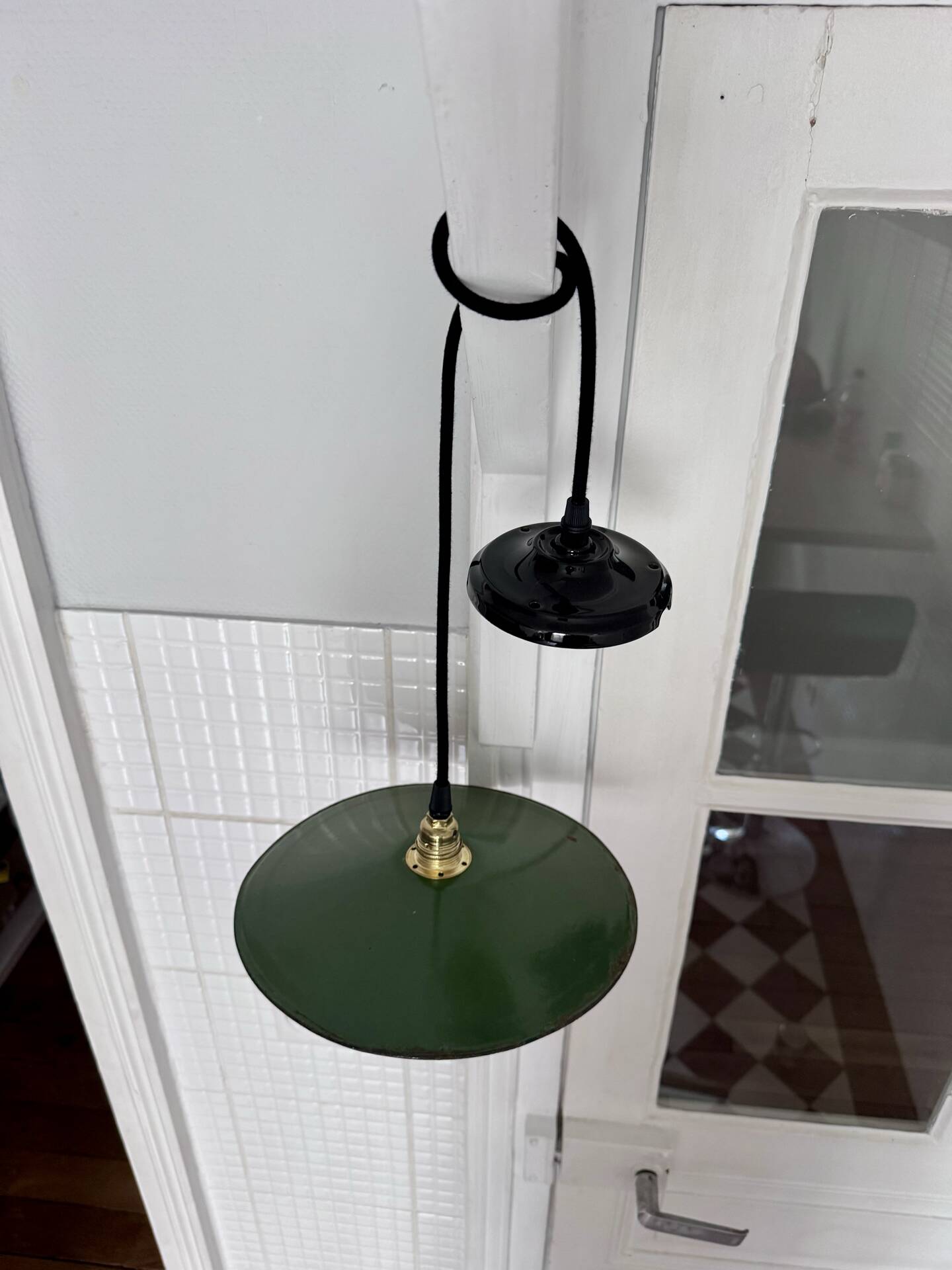 Vintage metal pendant light