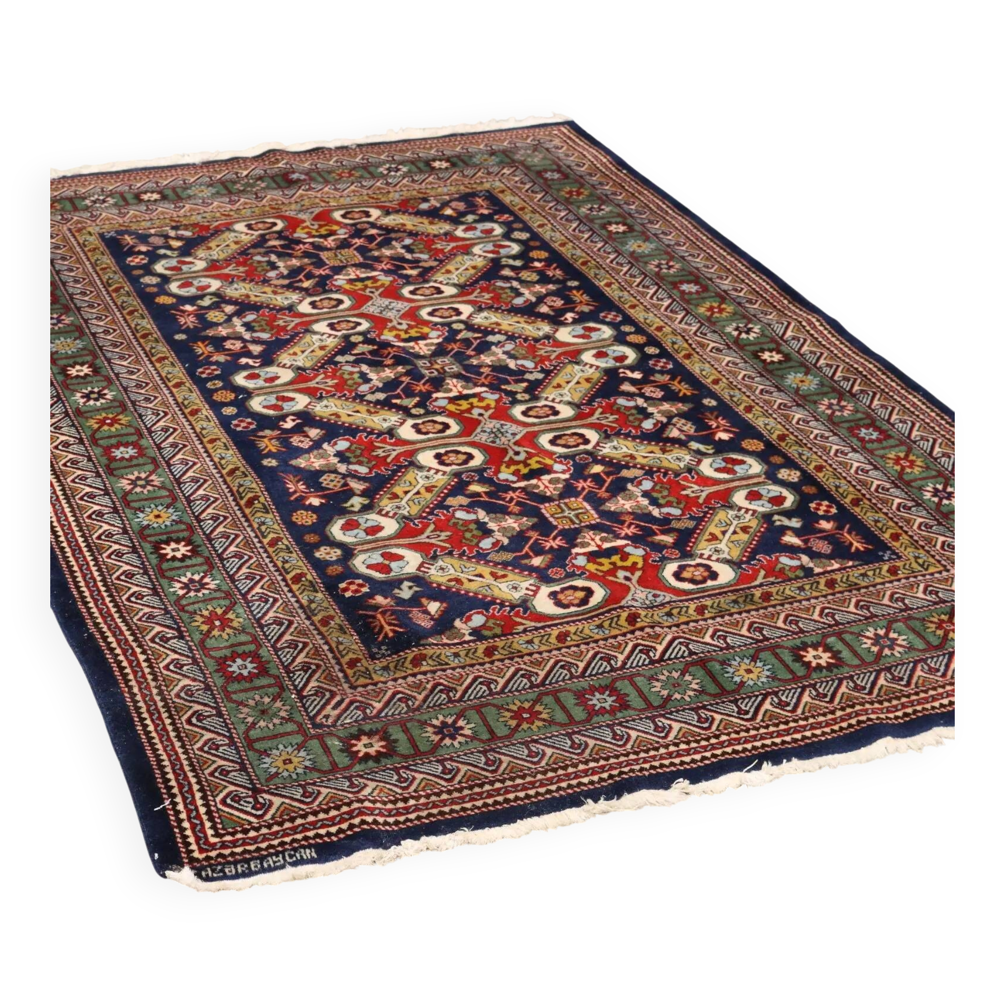 Tapis Shirvan ancien en coton et laine, Russie