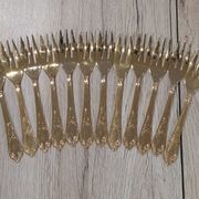 Luxury Cutlery Set Solingen SBS Gold Plated with Fine Gold 23/24 Carats - 70 Pieces