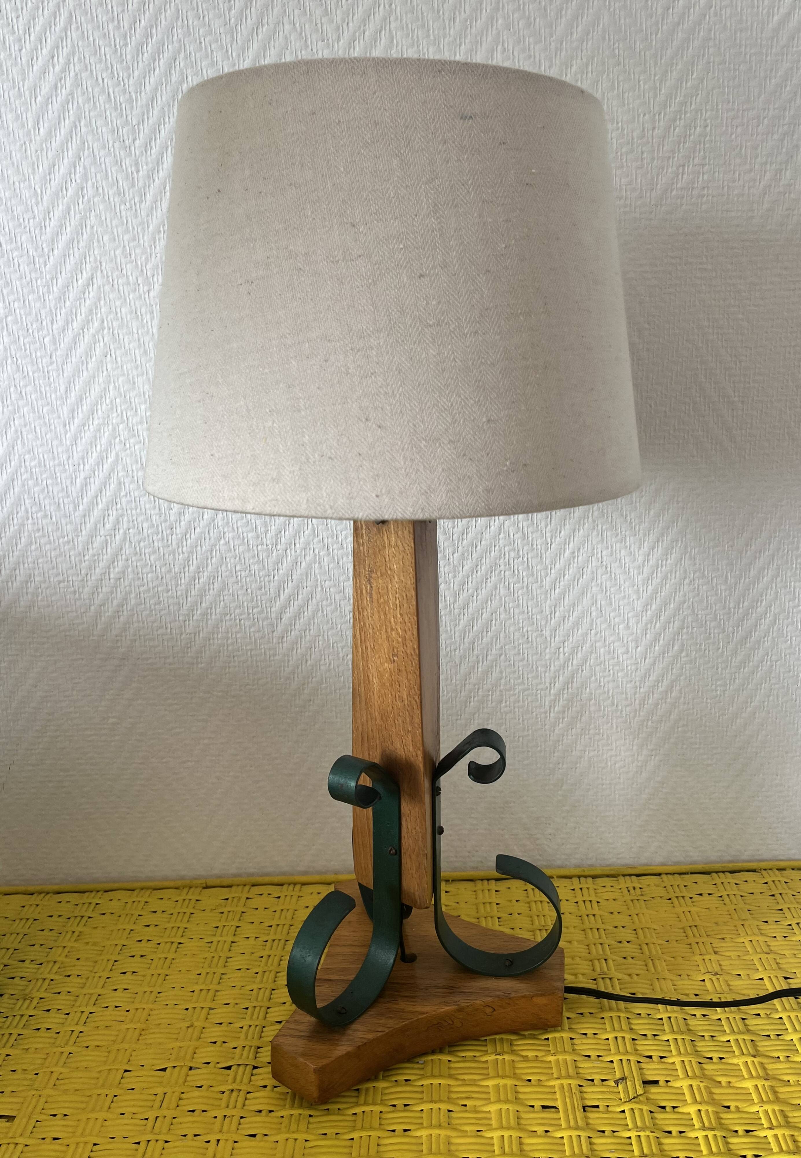 Vintage fifties desk lamp in Prouvé style