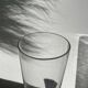 Large conical vase in clear designer glass.
