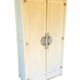 Grande armoire de rangement vintage en bois, années 40-50 – style campagne