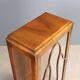 Small antique Art Nouveau display cabinet in walnut and glass, 20th century.
