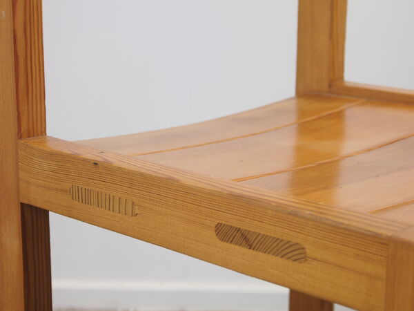 Ensemble de salle à manger scandinave vintage en pin, par Hugo Svensson pour Bjarnums Mobelfrabiker