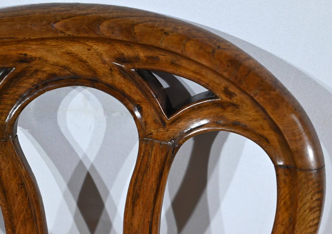 Oak Chairs, Louis Philippe Period – Mid-19th Century