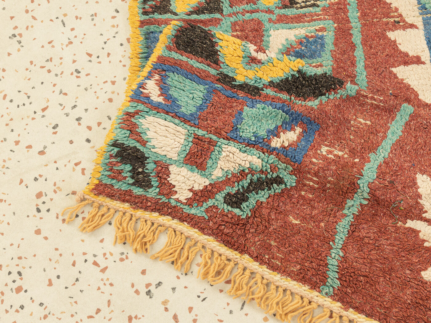 Vintage azilal, berber rug, 138 x 260