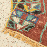 Vintage azilal, berber rug, 138 x 260