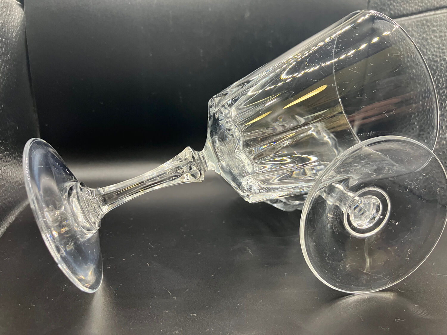 10 vintage crystal glasses