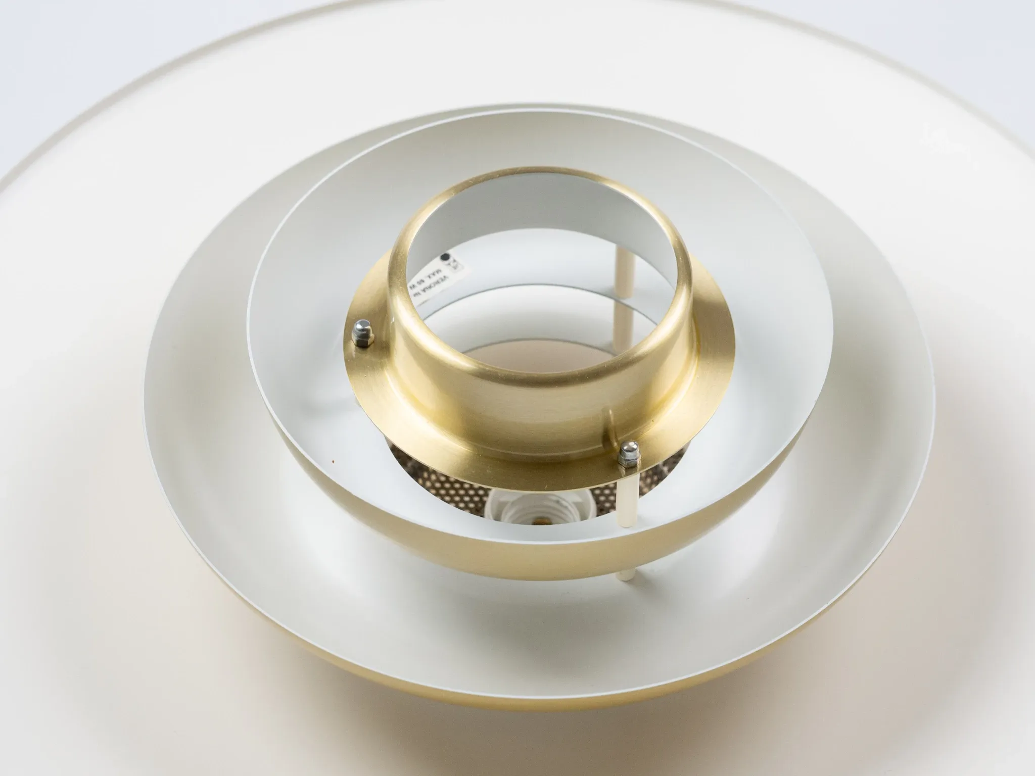 Danish vintage Verona pendant lamp by Kurt Wiborg, Jeka. 1980s