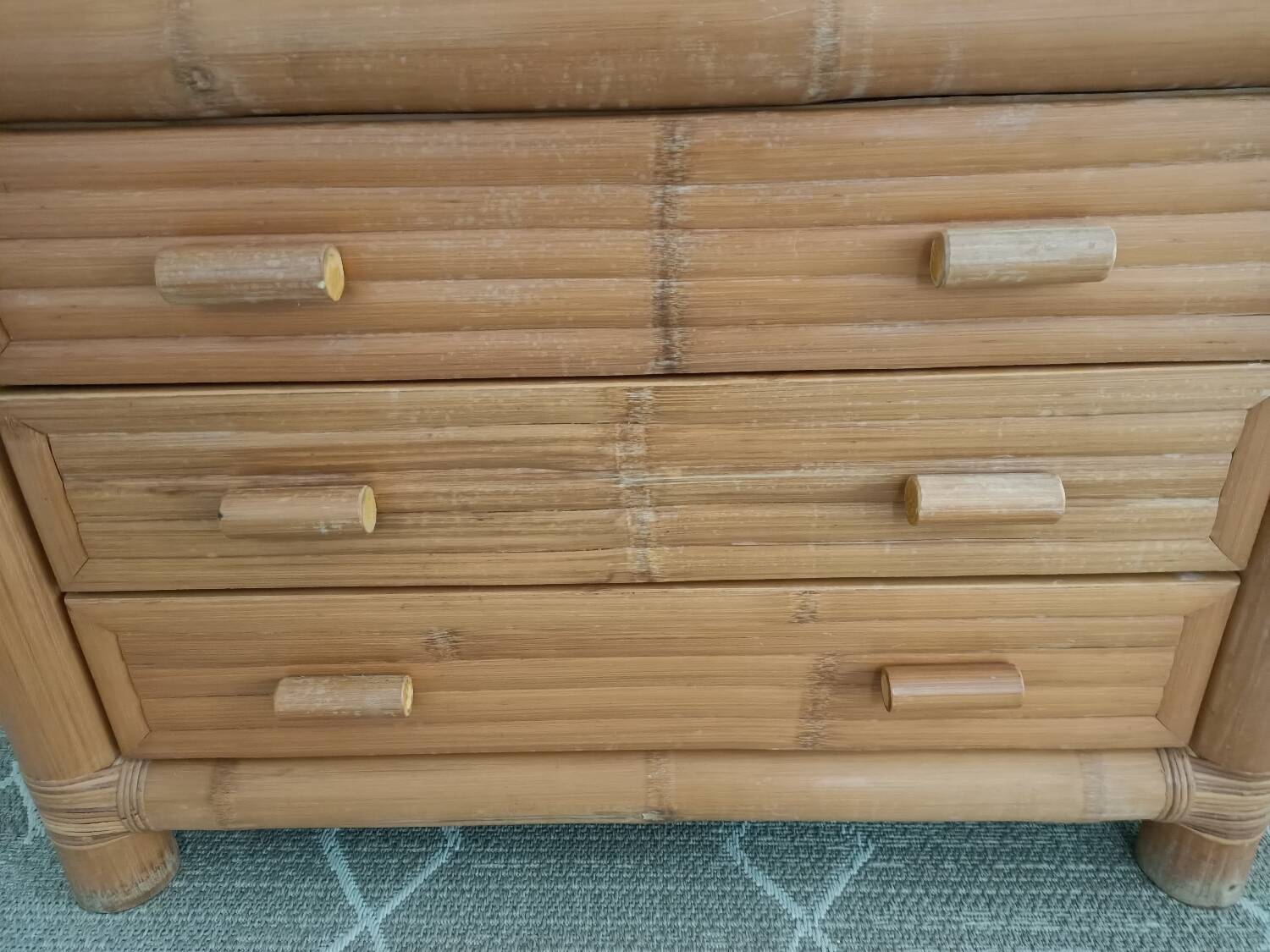 Bamboo chest of drawers