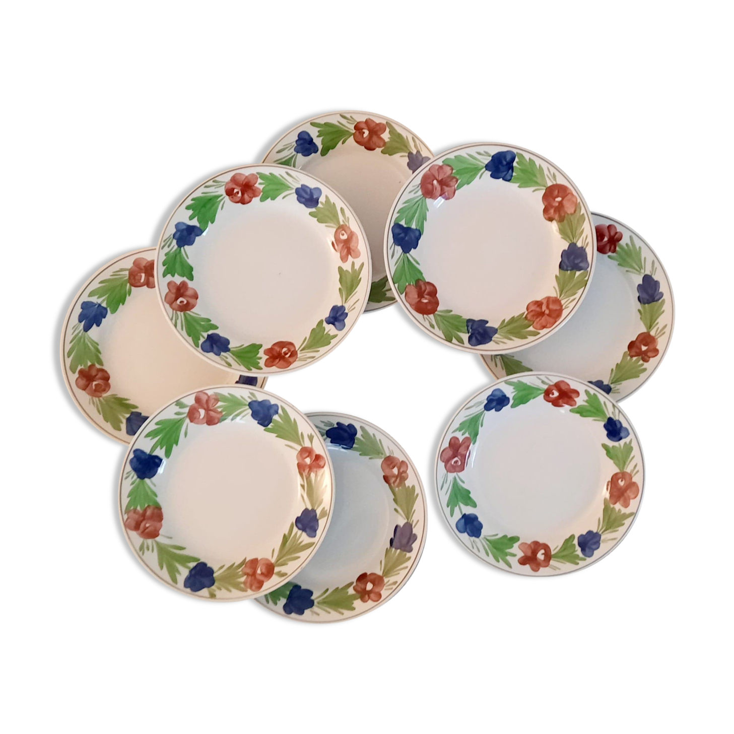 Plates moselle earthenware - niderviller