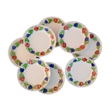 Plates moselle earthenware - niderviller