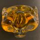 Murano orange-yellow glass ashtray 1960