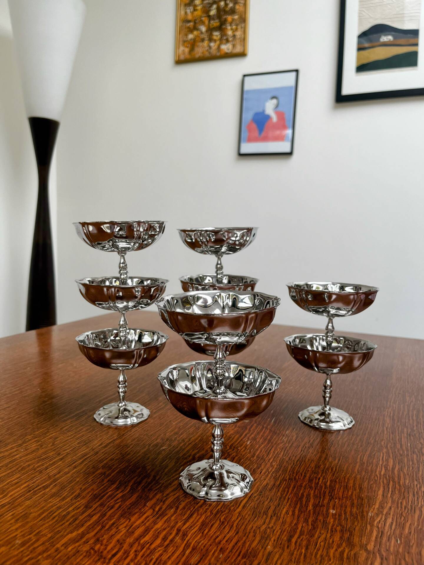 10 footed ice cream bowls