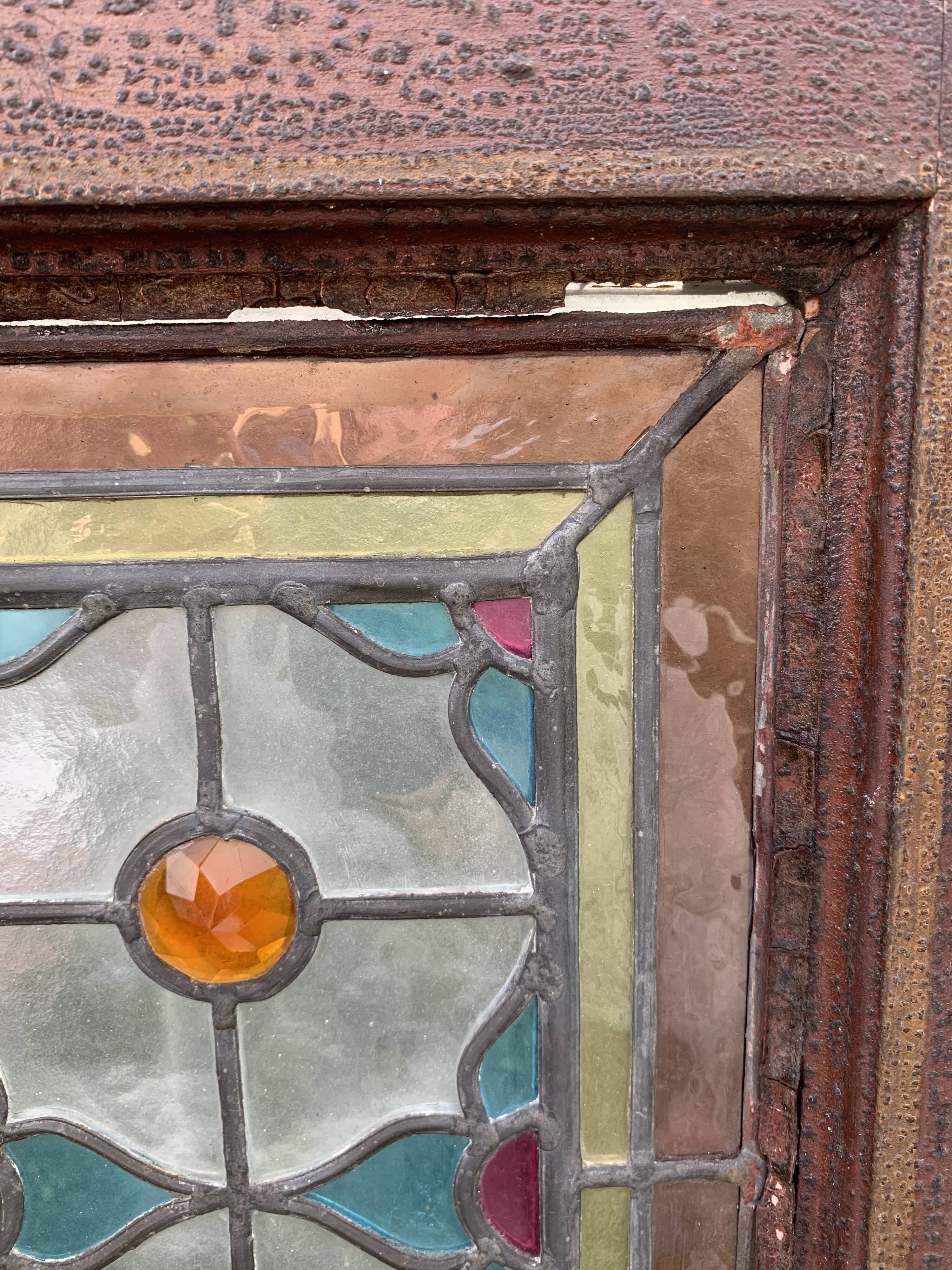 Cabochon stained glass 155x30