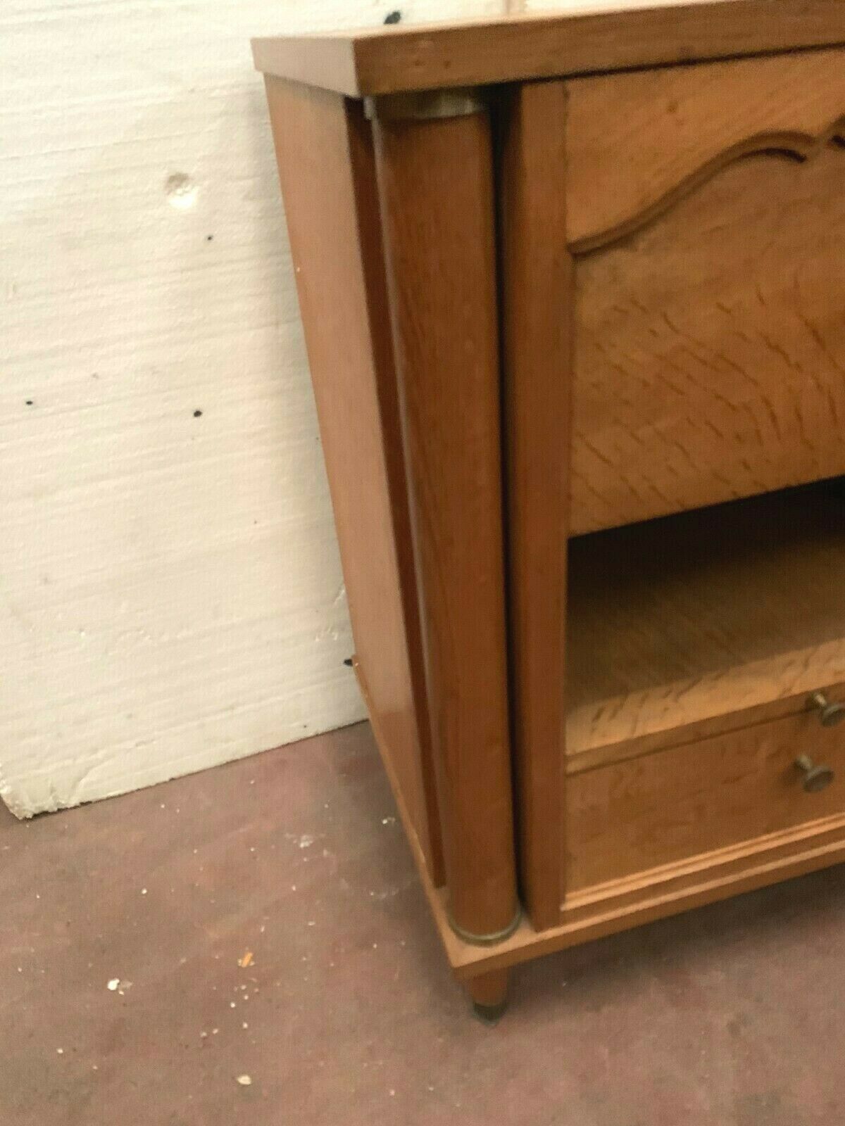 Oak bedside table from the 1940s 20th century