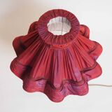 Brass lamp and silk lampshade