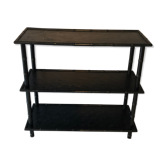 Vintage bamboo black shelf