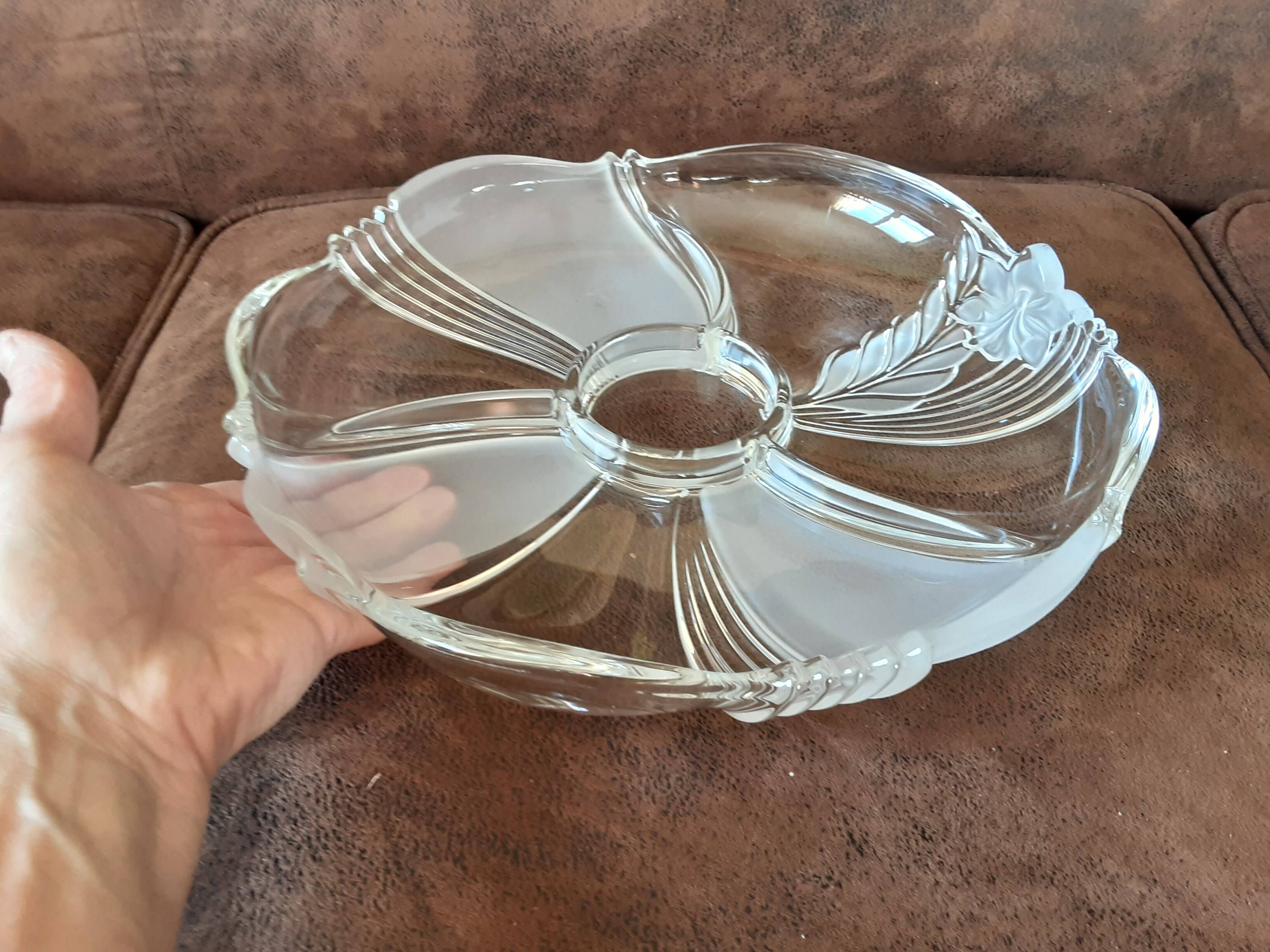 Original crystal compartment dish