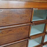 Vintage Dutch Oak / Mahogany Haberdashery Shop Cabinet, 1930s