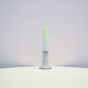 Danish vintage lightgreen ceramic candlestick Desiree