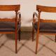 pair of mahogany armchairs from the William IV period circa 1830