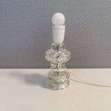 Swedish table lamp in hard pressed crystal glass, from Swedish SSA