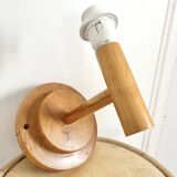 Wooden wall light Italy IMT 80s