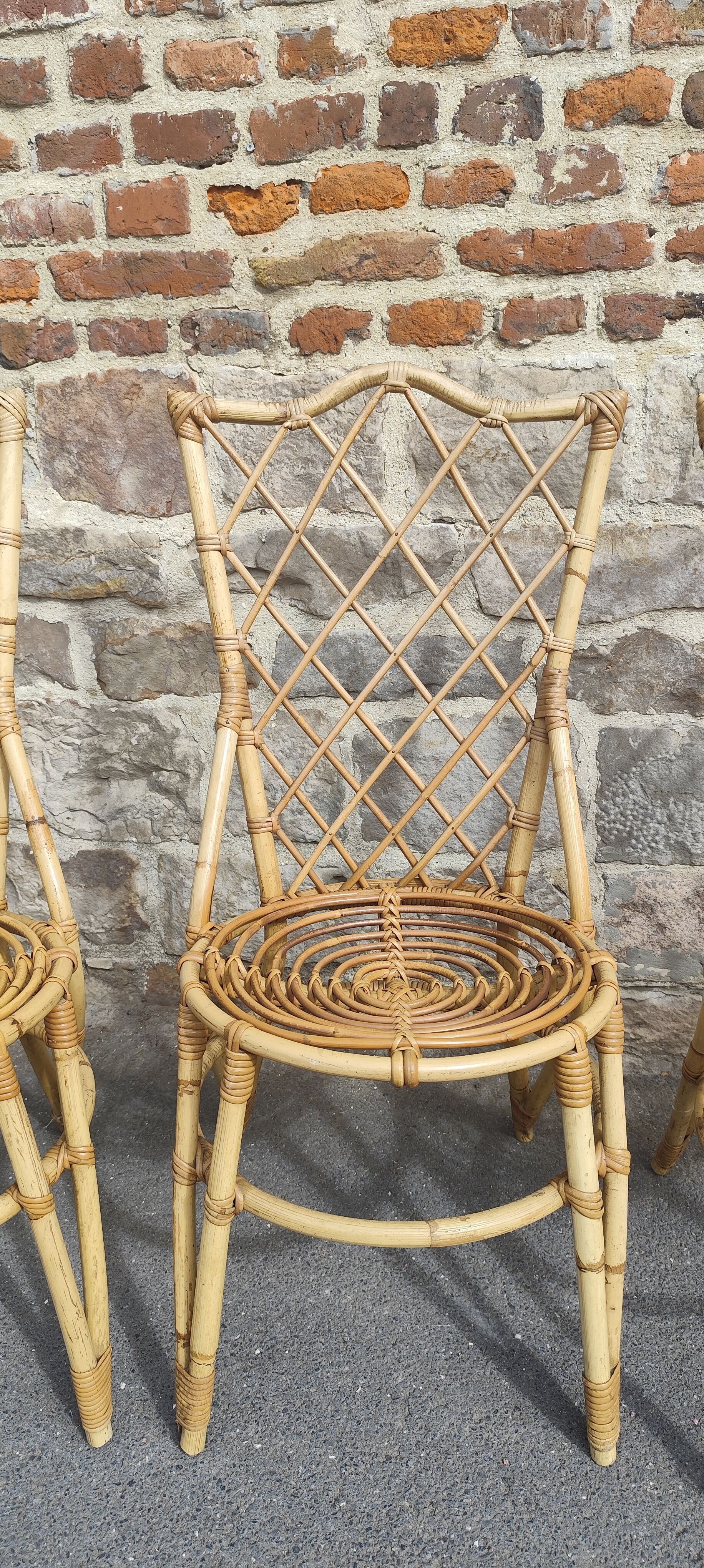 Lot de 4 chaises Louis Sognot