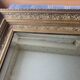 Miroir étain vintage cadre doré