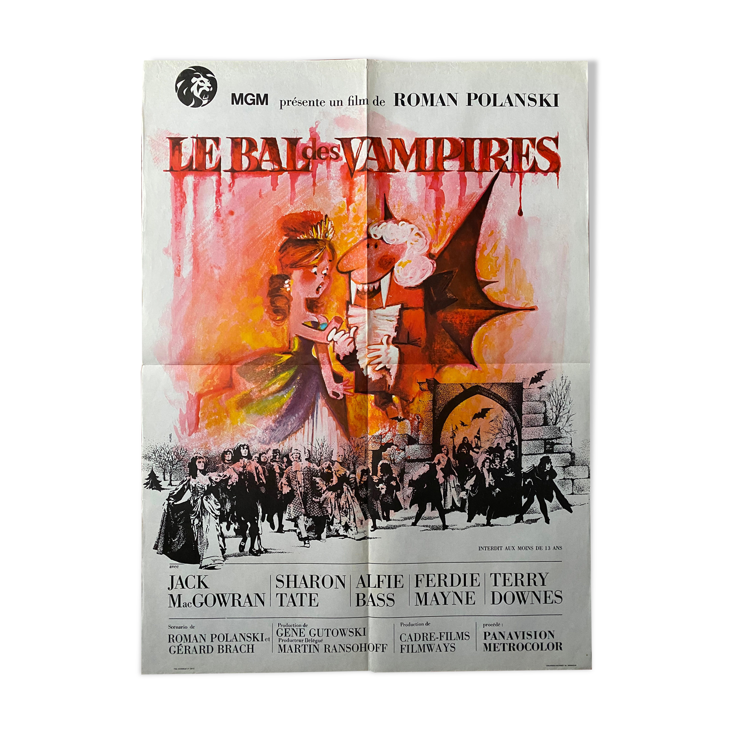 Movie poster "The Vampire Ball" Roman Polanski 60x80cm 1967