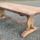 Table monastère des années 1930 en chêne brut