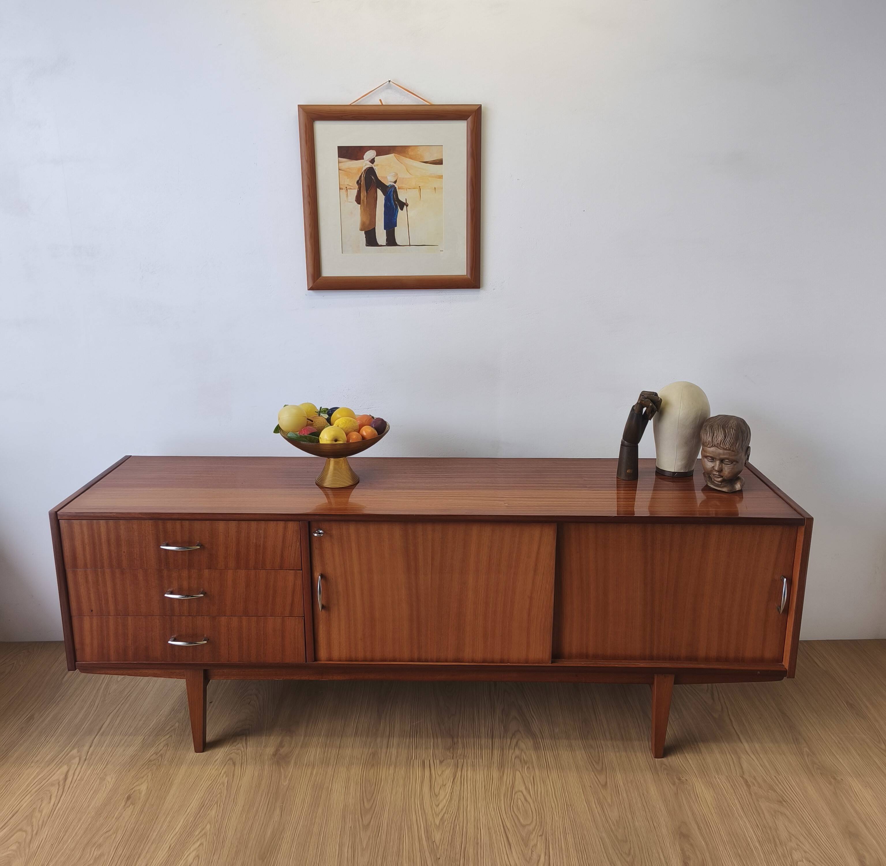 Modernist long sideboard from the 1970s.